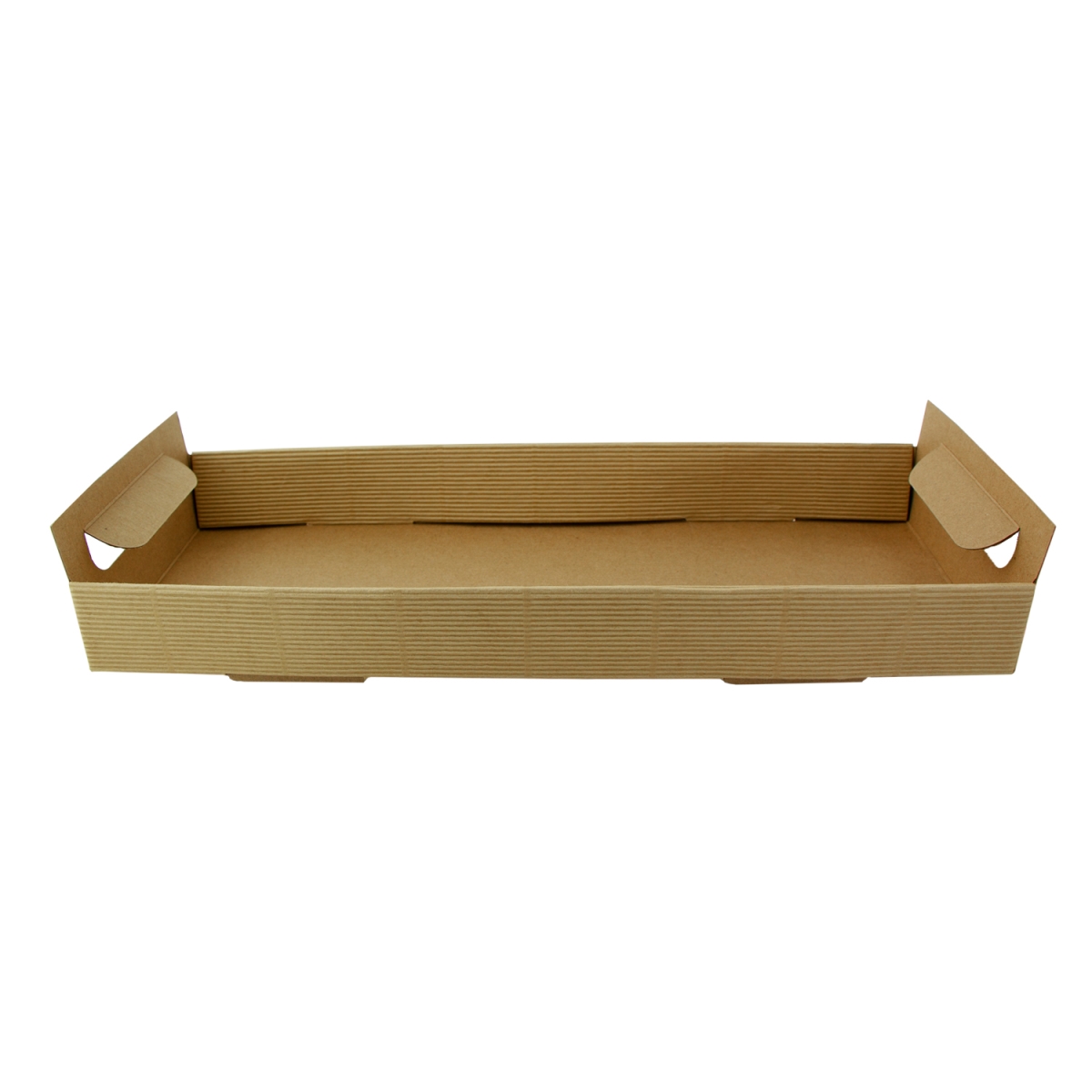 Picture of Packnwood 210PAPTRAY15 15 x 6 x 1.7 in. Kraft Paper Tray with Handles - 200 Piece