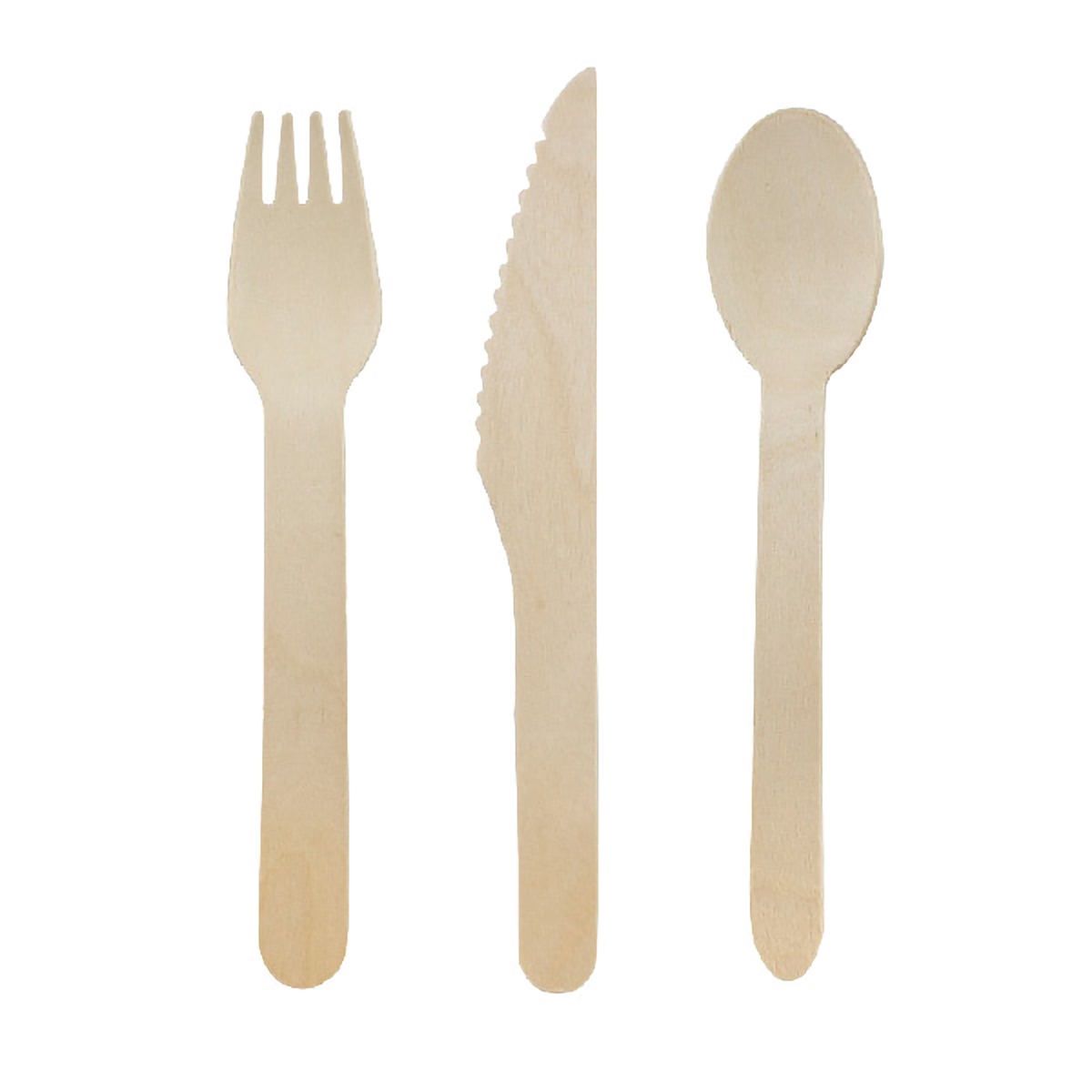 Picture of Packnwood 8NPCOUVB241 6.50 in. Wooden Cutlery Kit