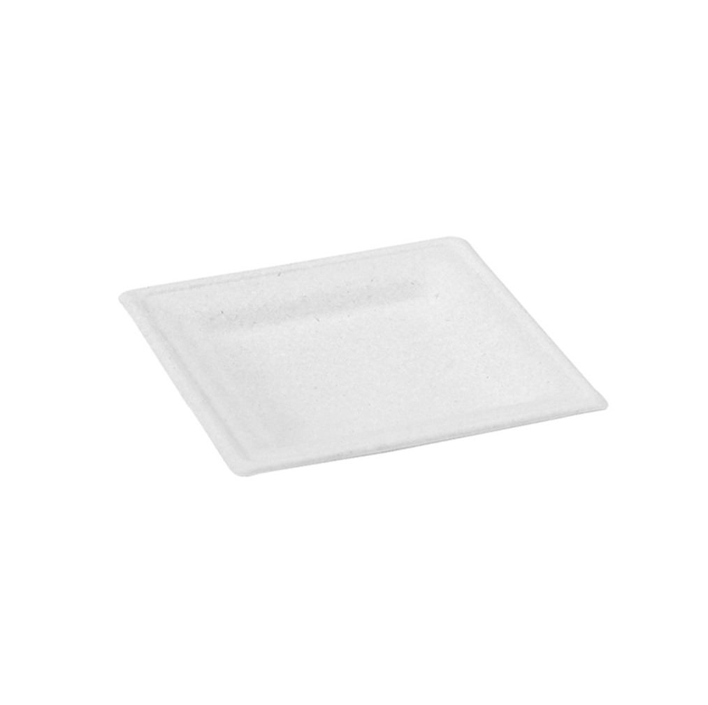 210APU1616AF Square White Sugarcane Plate