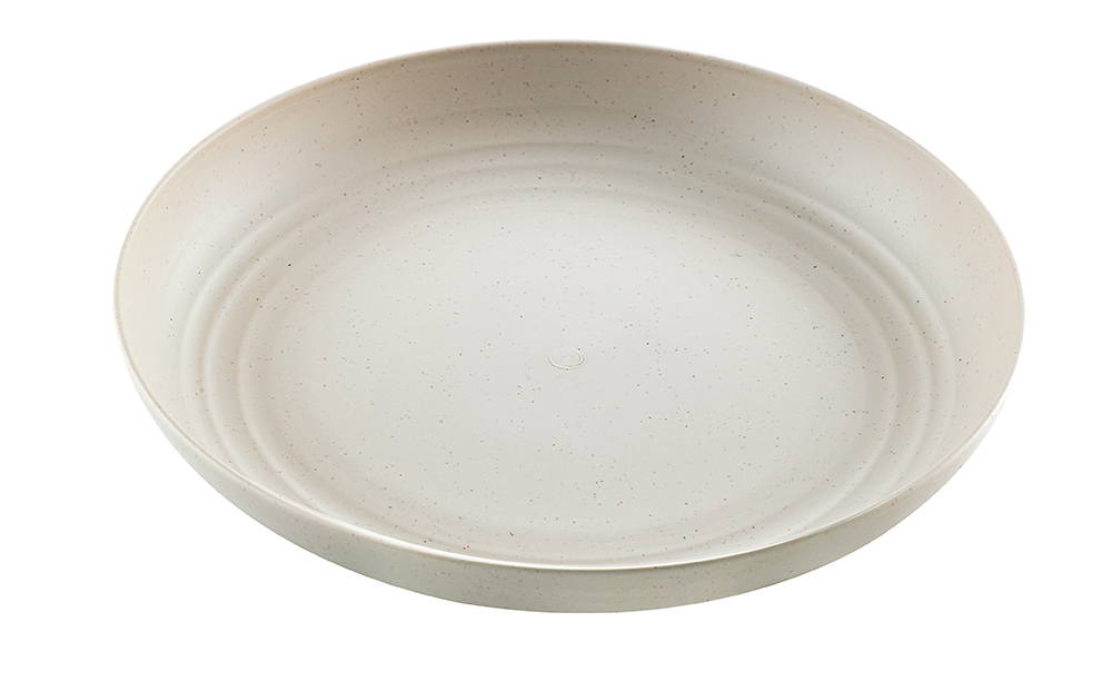 9.8 in. Huskly Reusable Plate with Husk Composite, Beige - 48 Piece
