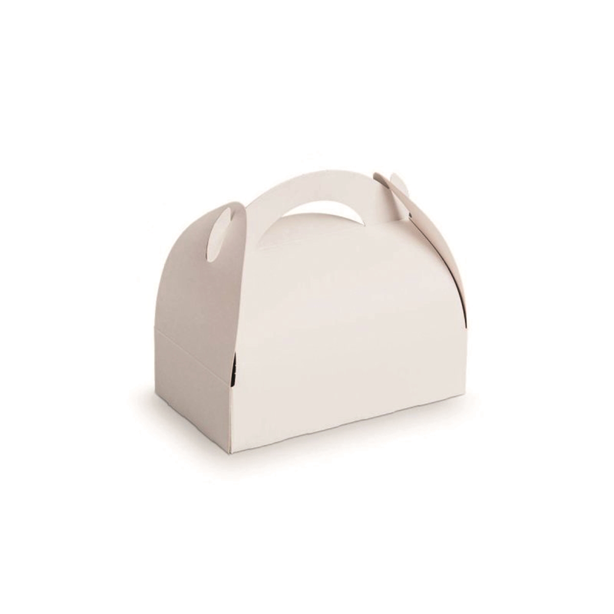 Picture of Packnwood 209BPA1010 4.33 x 3.93 x 4.33 in. White Pastry Box with Handle