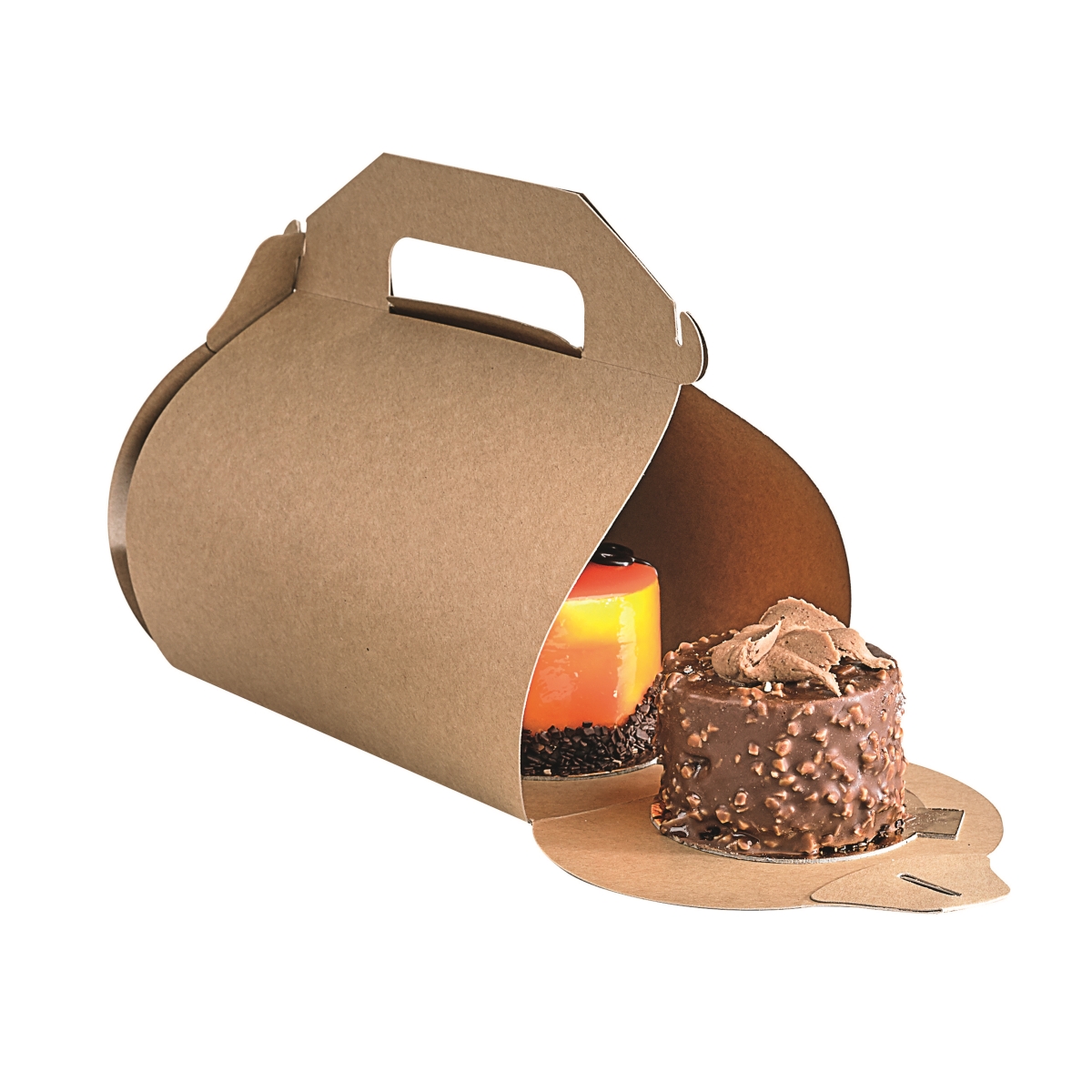Picture of Packnwood 210HCK181 2.76 x 6.3 x 7.09 in. Kraft High Cake Box