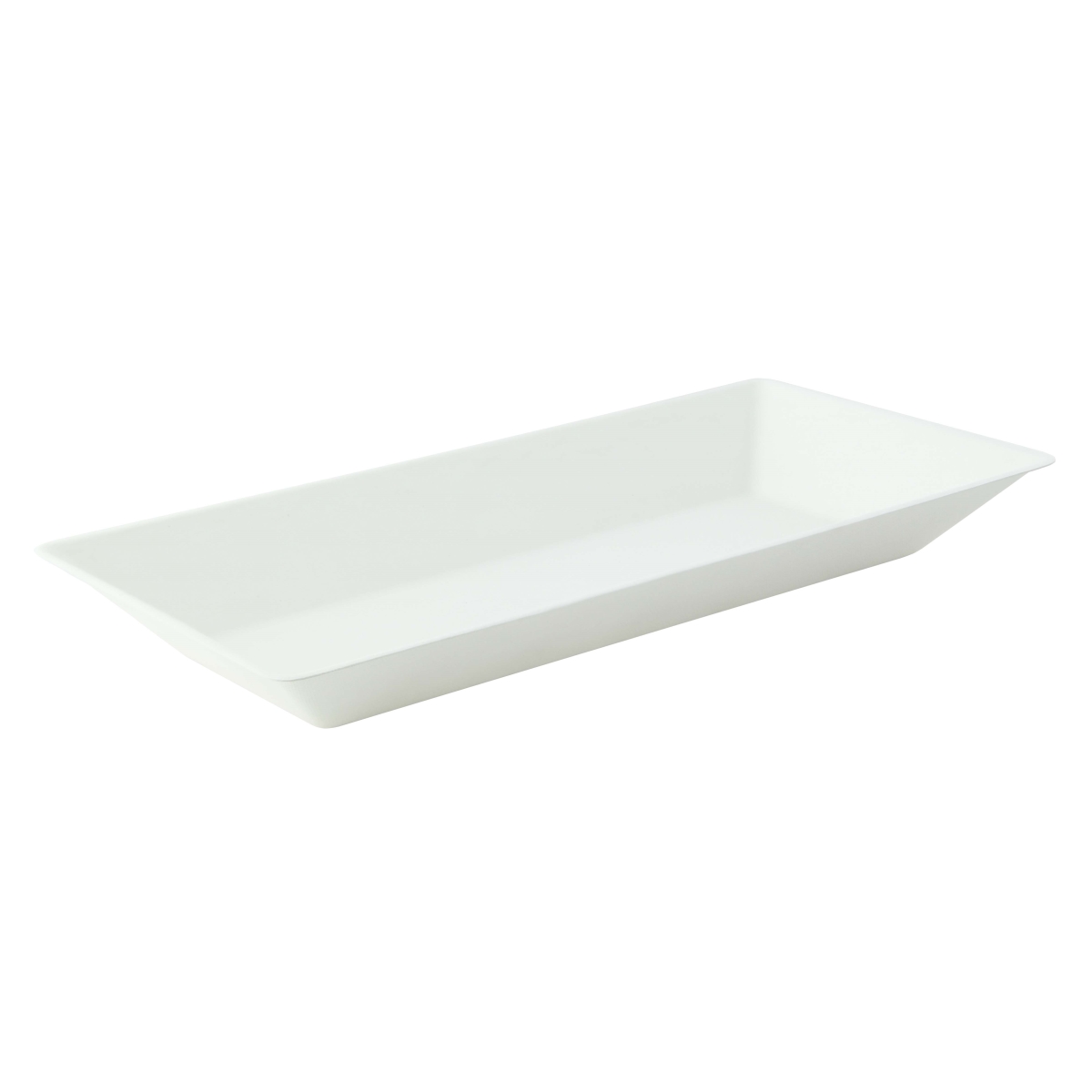 Picture of Packnwood 210ECOD2614F 10.25 x 5.12 x 1.1 in. ECO-Design White Sugarcane Plate