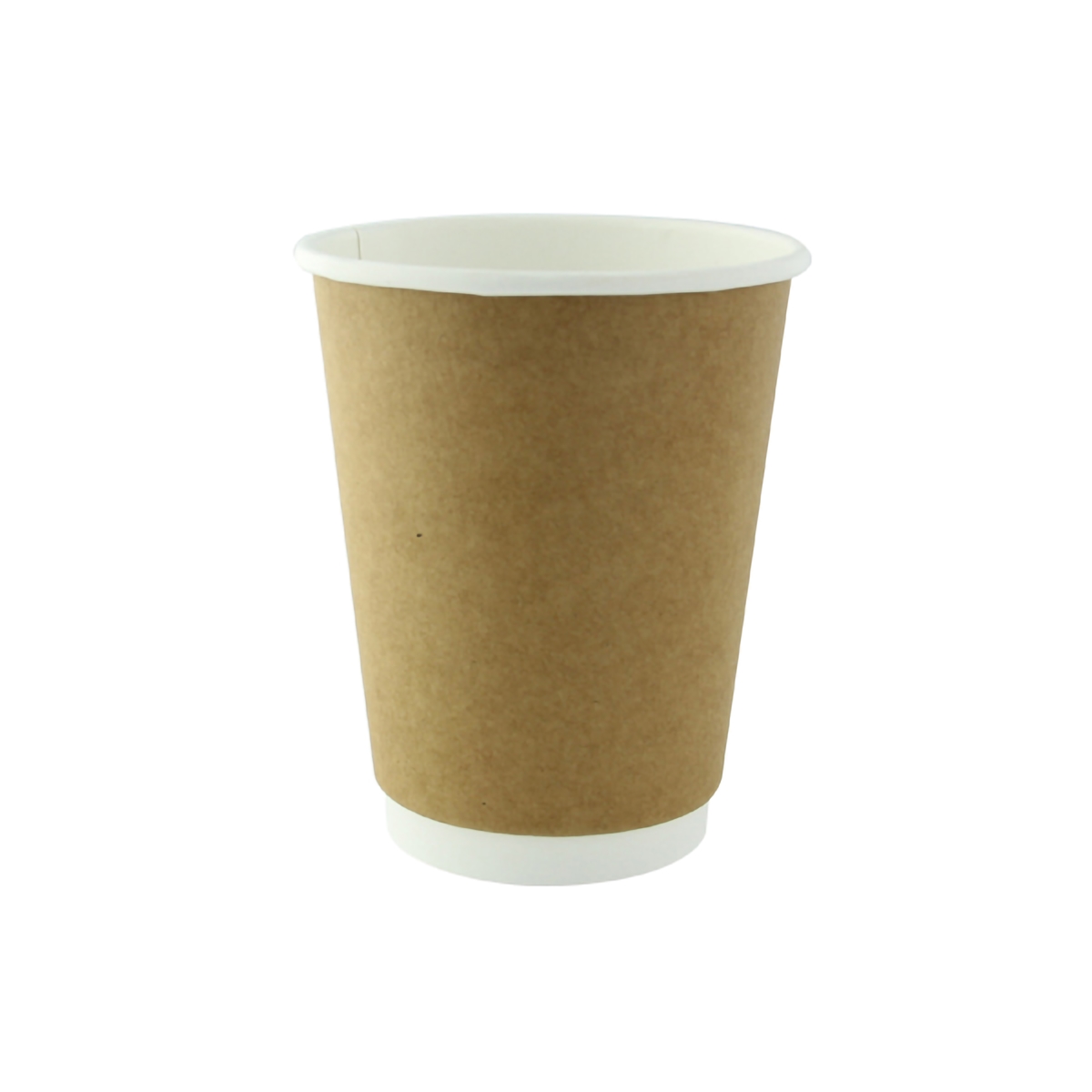 4.4 x 3.5 in. Kraft Double Wall Paper Cup without Plastic - 12 oz - 500 Piece