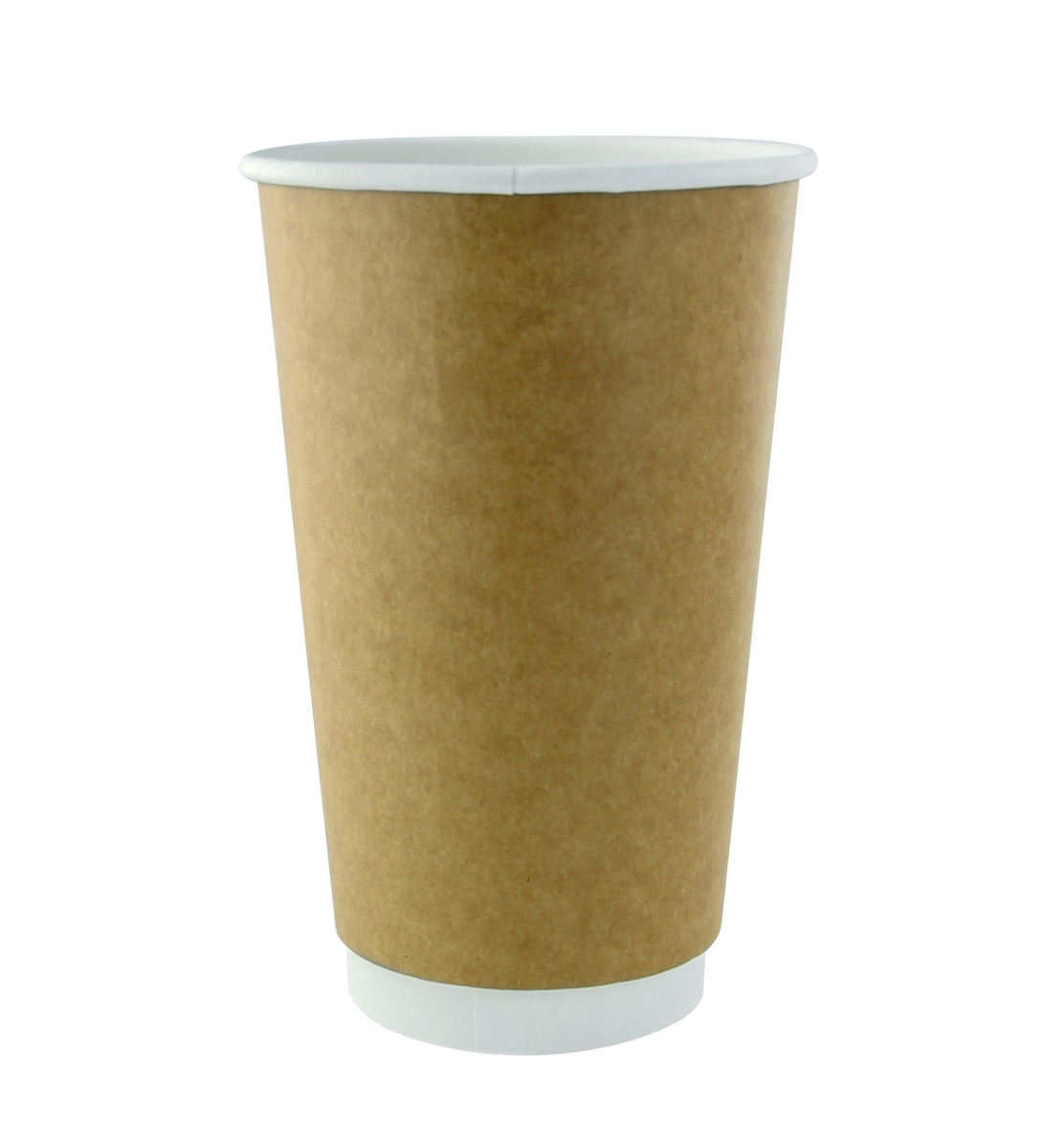 210GCDWB20K 6.3 x 3.5 in. Kraft Double Wall Paper Cup without Plastic - 20 oz - 500 Piece
