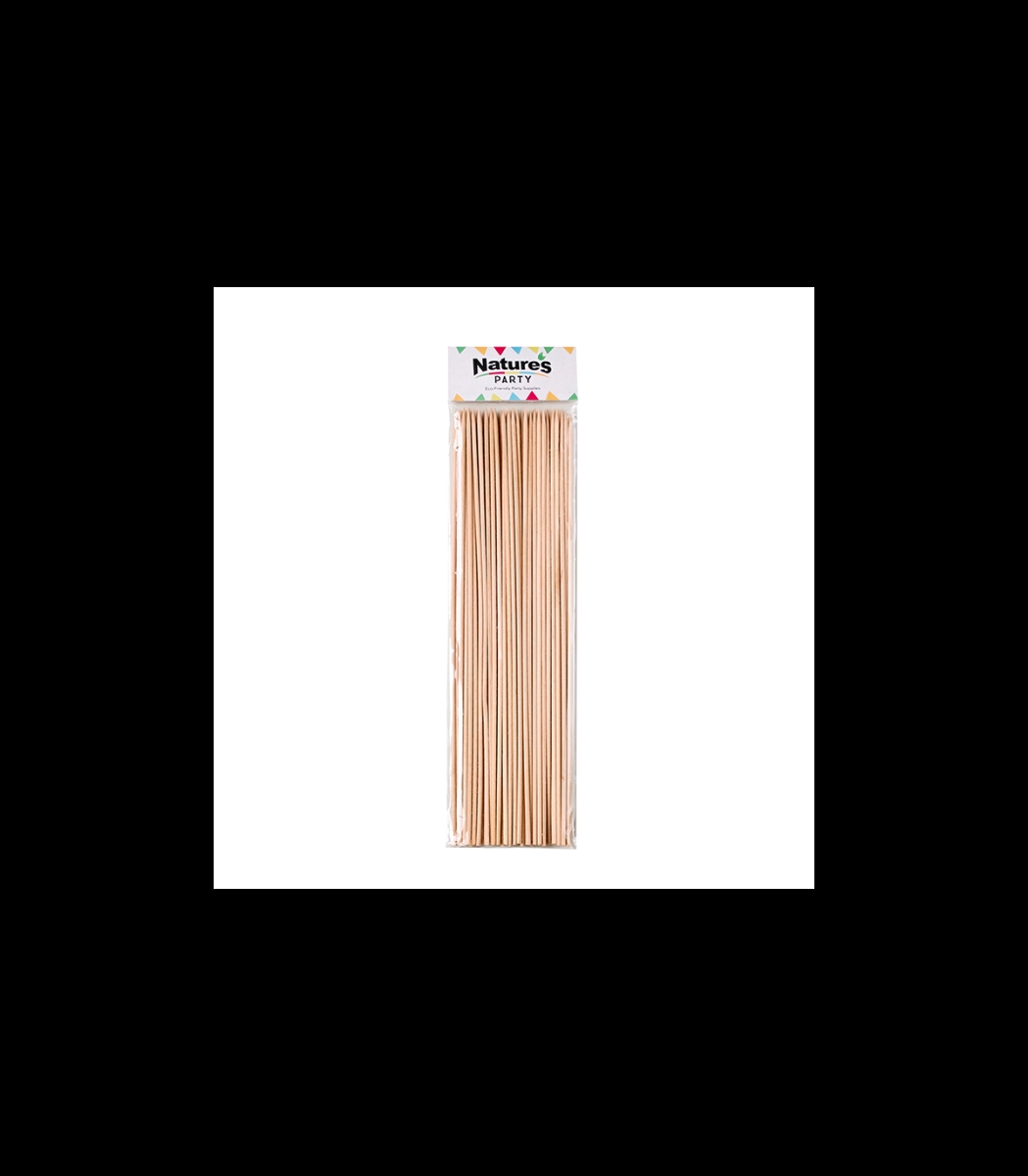 Picture of Packnwood 8NPBBQ26 9.84 in. Round Bamboo BBQ Skewers - 5000 Piece