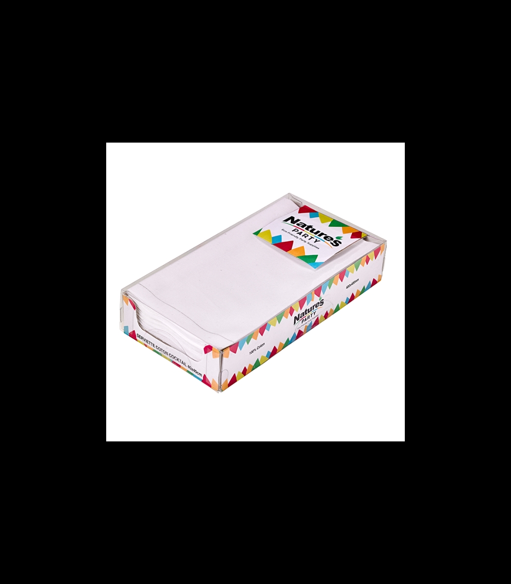 Picture of Packnwood 8NPSVC40WH 15.75 x 15.75 in. Cotton Napkin, White - 120 Piece