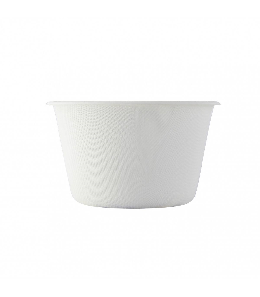 210GPU240F 8.5 oz 3.7 in. White Sugarcane Takeout Bowl with No Added PFAS - 1000 Piece