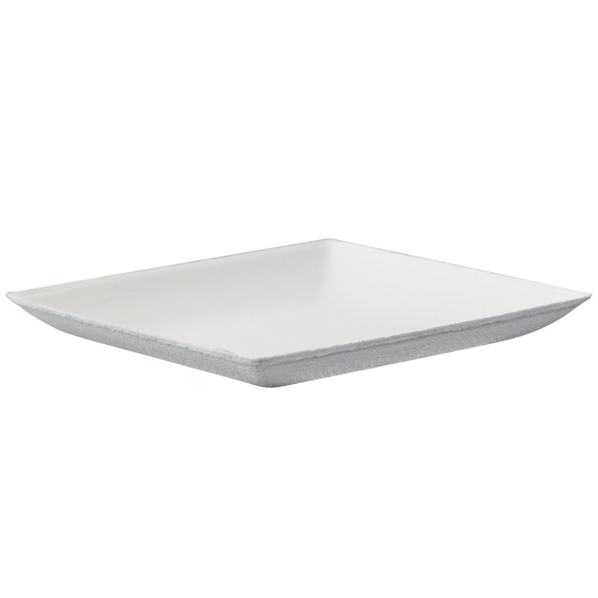 4.3 x 4.3 in. Bio-N-Chic White Sugarcane Plate with No Added PFAS - 100 Piece