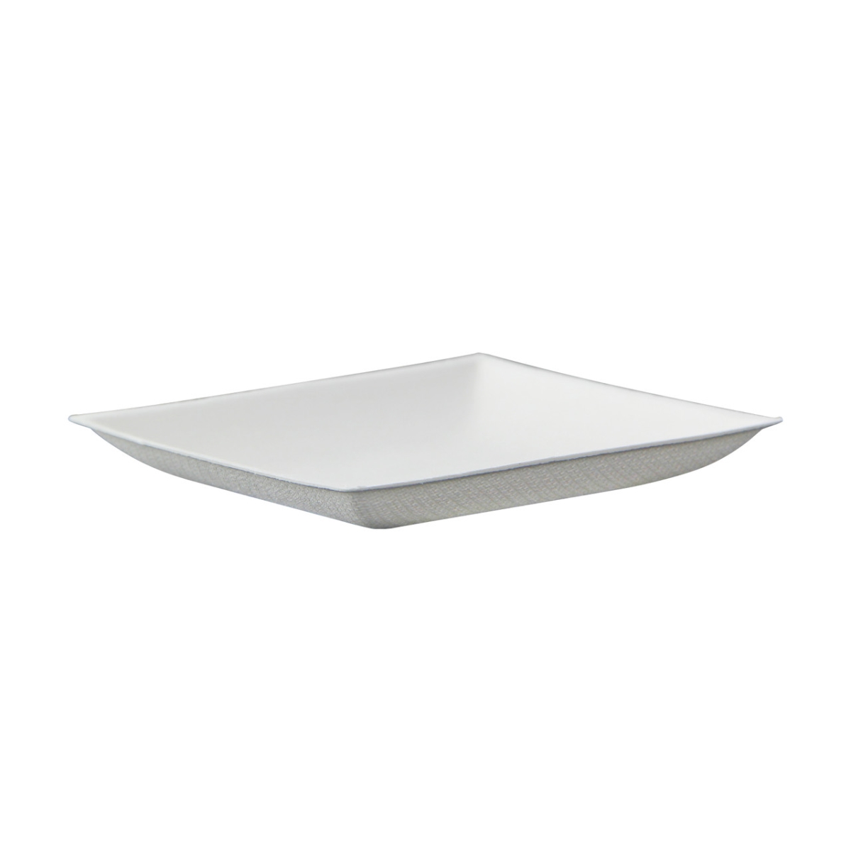 210BCHIC99F 3.5 x 3.5 in. Bio-N-Chic Mini White Sugarcane Plate with No Added PFAS - 100 Piece