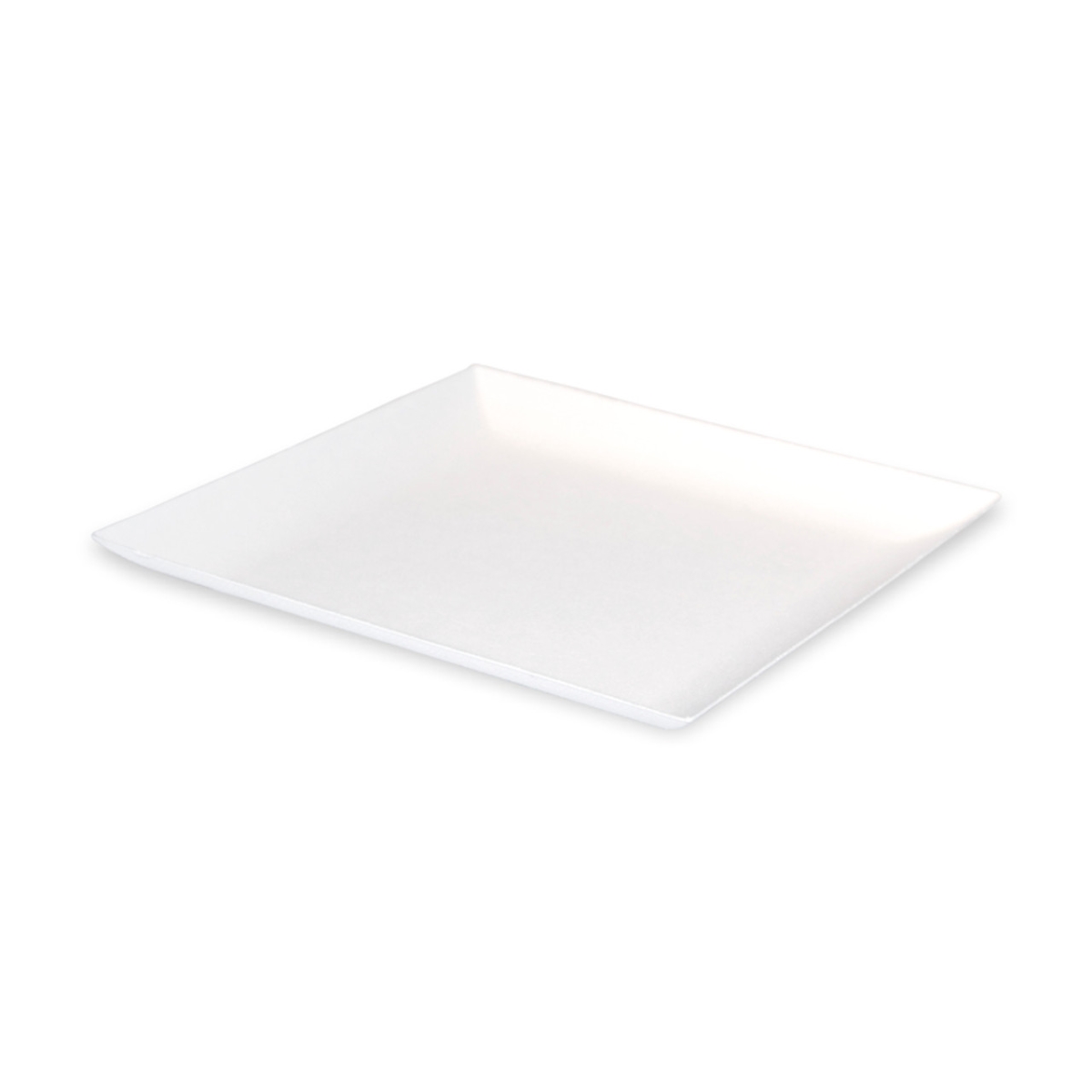 6.3 x 6.3 in. Bio-N-Chic White Sugarcane Plate with No Added PFAS - 100 Piece