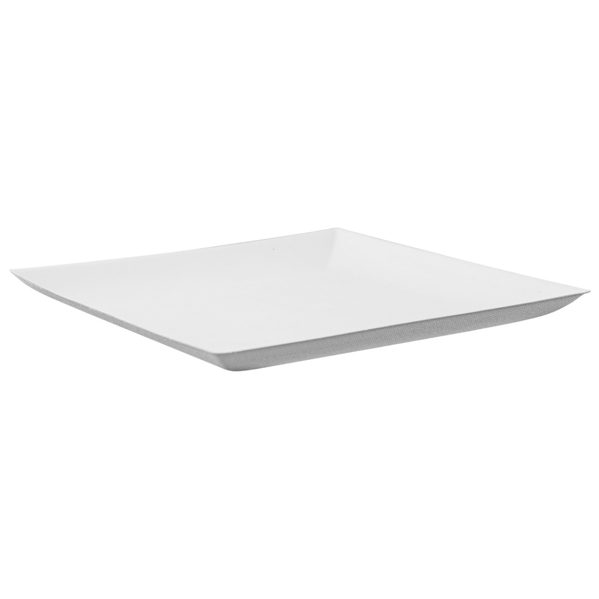 210BCHIC180F 7 x 7 in. Bio-N-Chic White Sugarcane Plate with No Added PFAS - 100 Piece