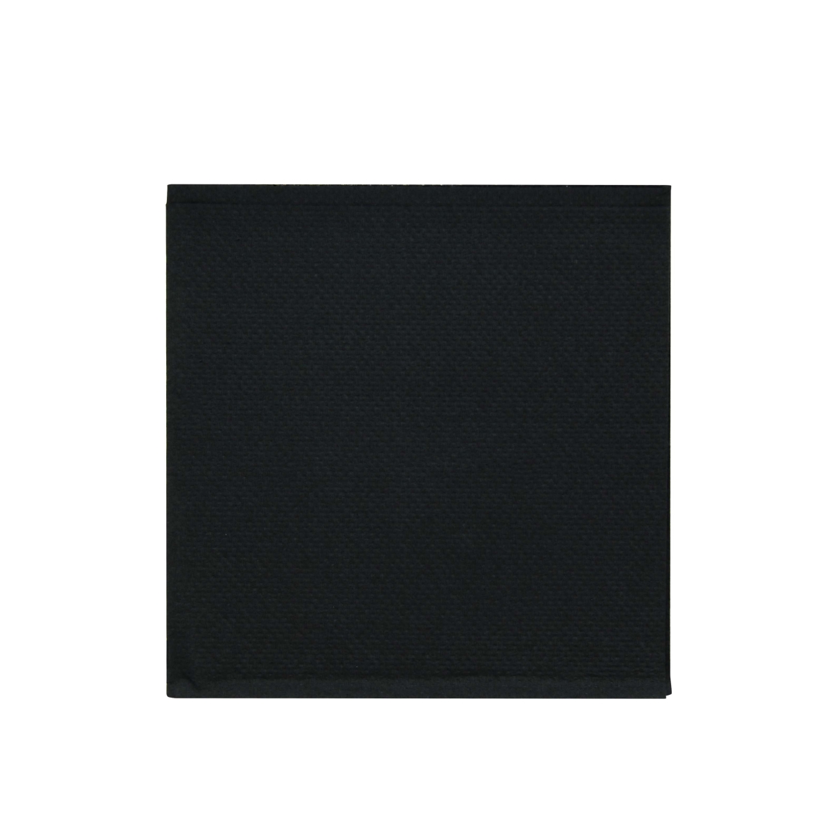Picture of Packnwood 210SMP2121N1 8 x 8 in. Point to Point 2 Ply Tissue Napkin with 0.25 in. Fold&#44; Black - 2700 Piece