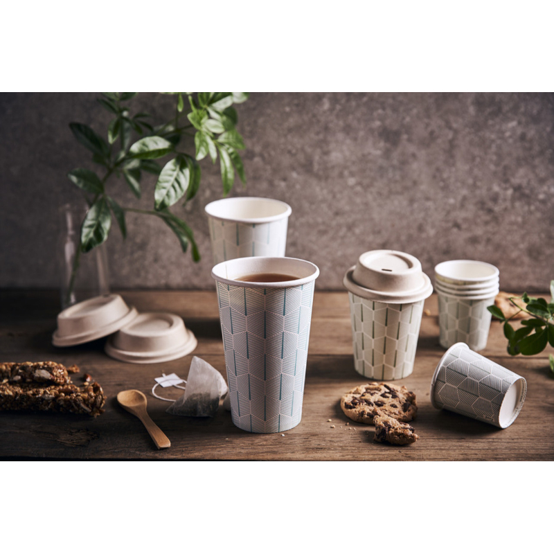 2.44 Dia. x 2.5 in. 4 oz Leaf Design Paper Cup - 1000 Piece