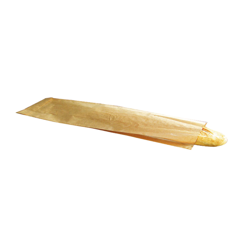 24 x 3.9 in. Paper Bread Bag - Kraft & Brown - 1000 Piece