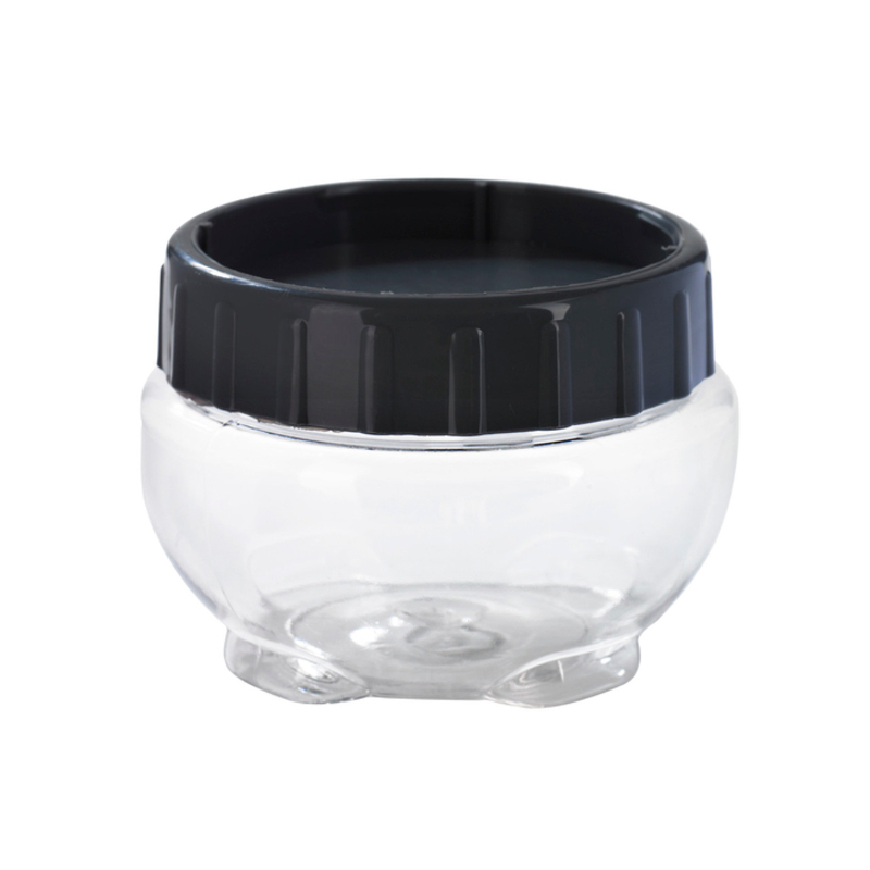 Picture of Packnwood 294BJ430 3.93 Dia. x 2.75 in. 14.5 oz Bokolocko Reusable PET Jar with Grey Lid - 36 Piece