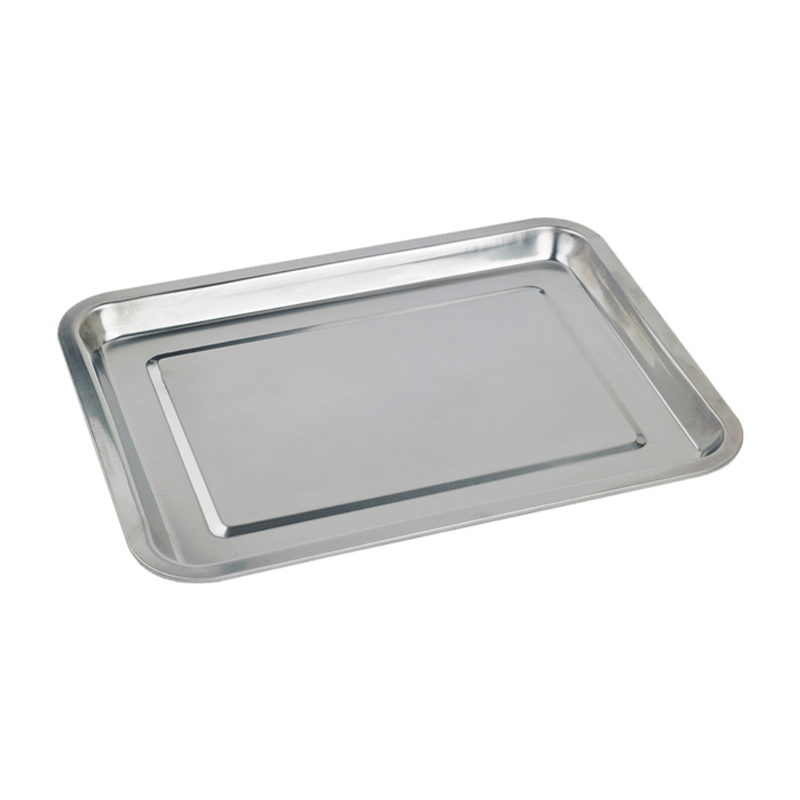 Picture of Packnwood 294IPL3627 14.17 x 10.62 x 0.78 in. Noxtray Reusable Stainless Steel Tray - 20 Piece