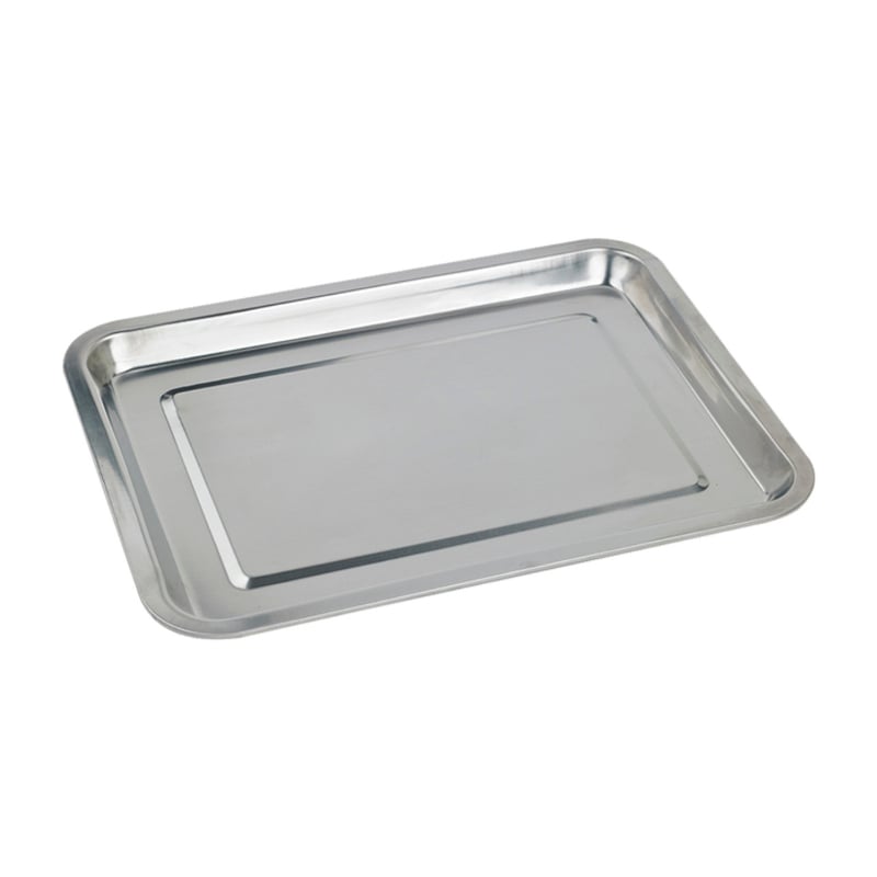 Picture of Packnwood 294IPL3627 14.17 x 10.62 x 0.78 in. Noxtray Reusable Stainless Steel Tray - 20 Piece