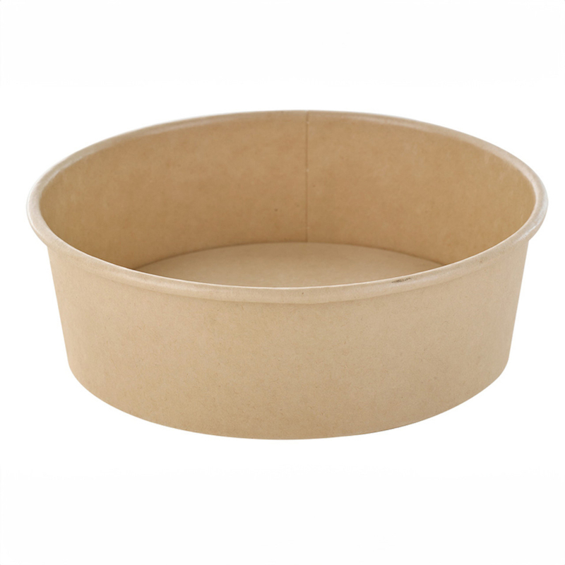 Picture of Packnwood 210PCW480TF 5.9 Dia. x 5 x 1.85 in. 16 oz Buckaty Bamboo Paperboard Multi Purpose Bowl - 360 Piece