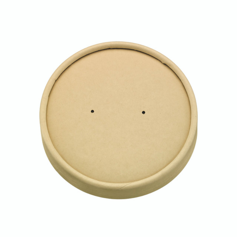 Picture of Packnwood 210LSOUPW185K 7.3 Dia. x 0.6 in. Kraft Paper Lid No Plastic for Buckaty - 360 Piece