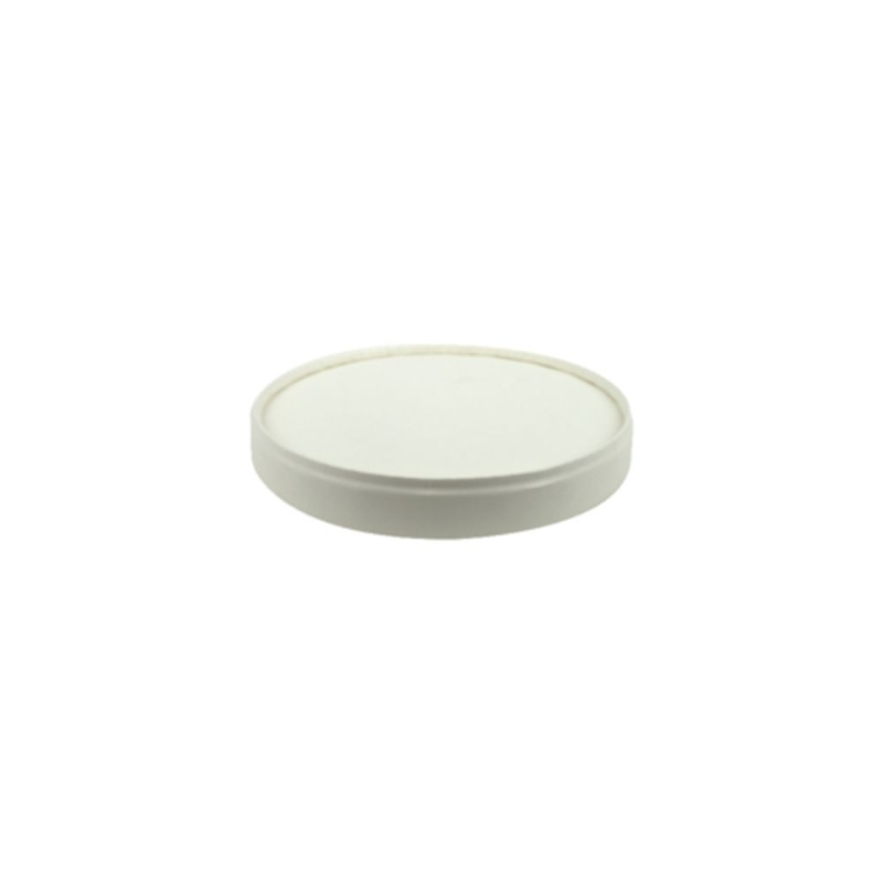 210SOWL90 3.5 in. Compostable Paper Lid for 8 oz Cup - 500 Piece