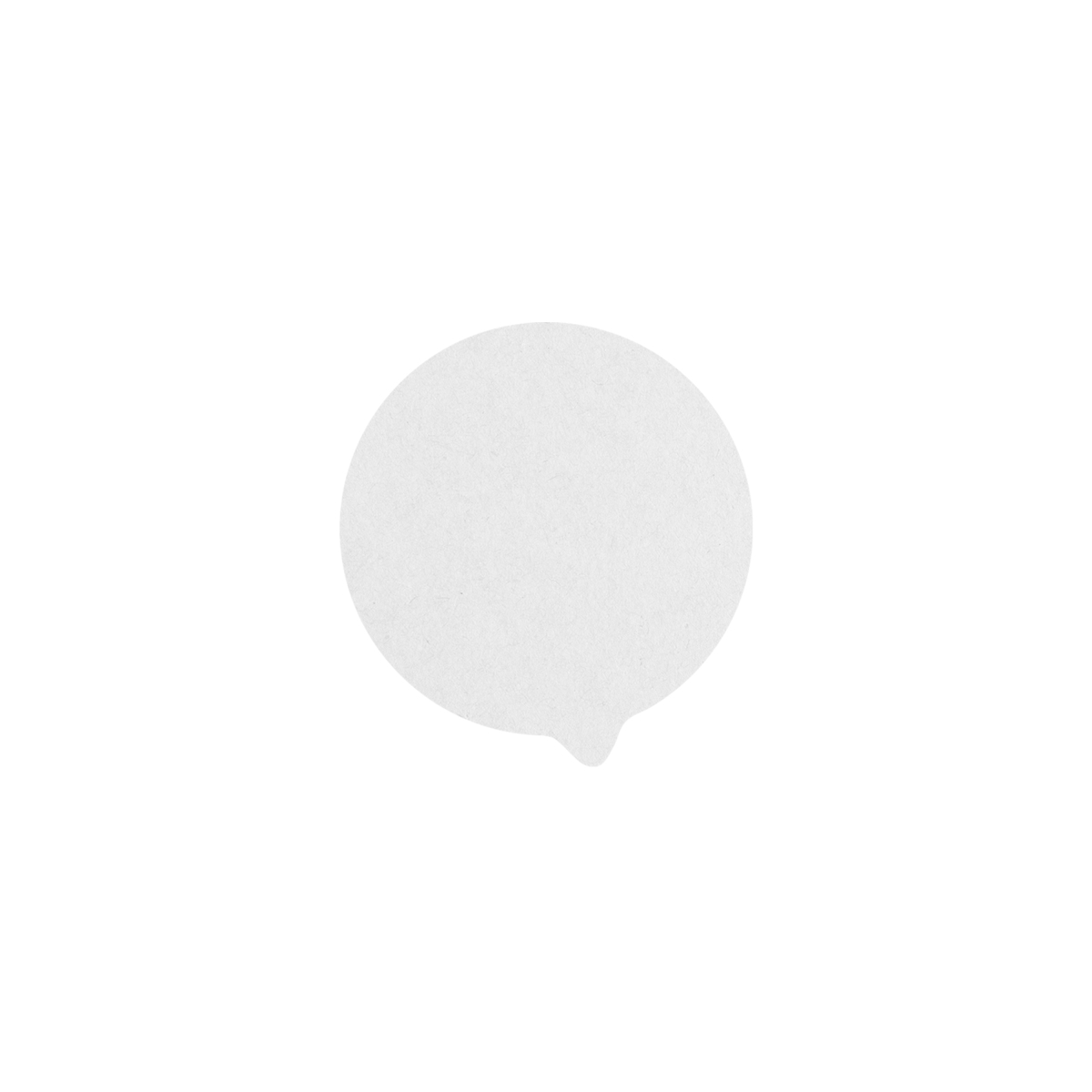 210OPCO96W 3.78 in. Opercover, White - 1000 Piece
