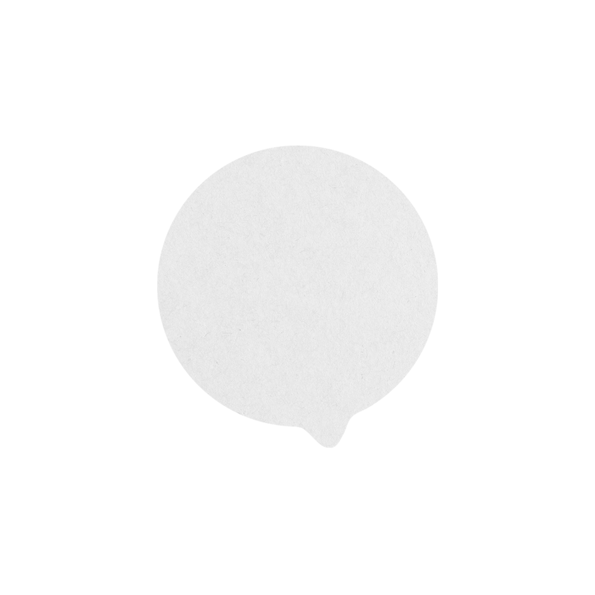 210OPCO120W 4.72 in. Opercover, White - 1000 Piece