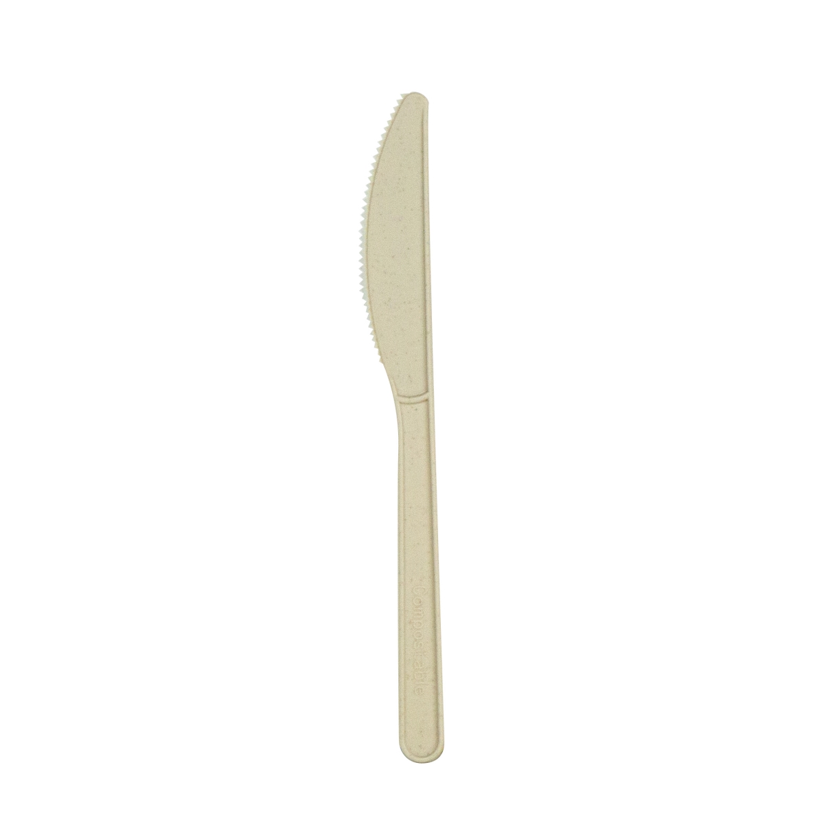 Picture of Packnwood 210CVPL722BB 7 in. Unwrapped Compostable & Heat Proof Corn Bamboo Fiber Knife - 1000 Piece