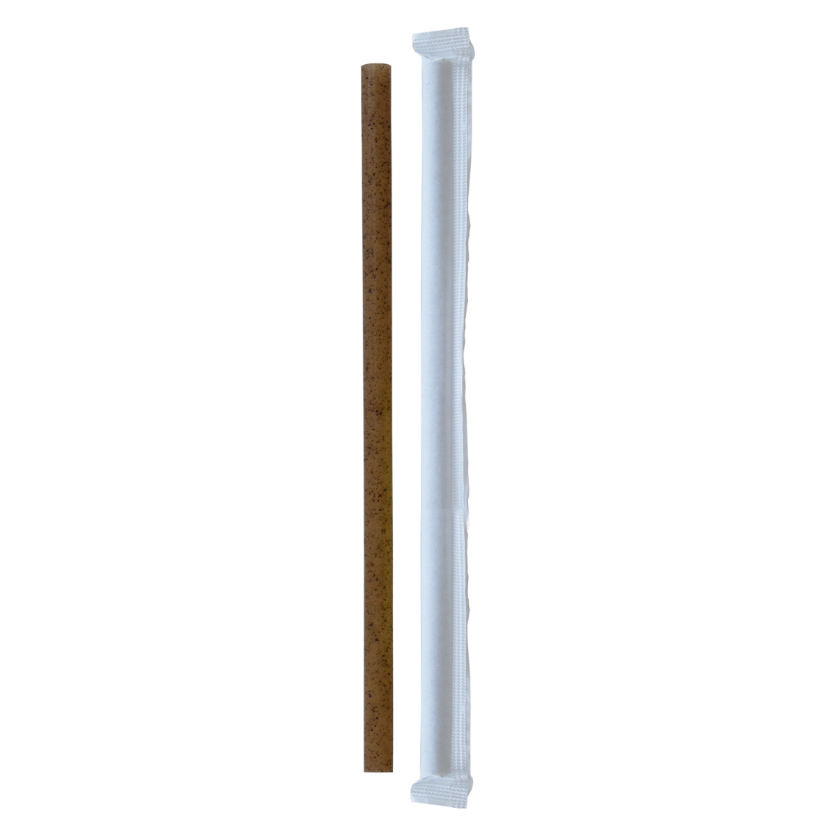 Picture of Packnwood 210CHCO19GW 0.3 x 7.75 in. Compostable Wrapped Coffee Ground Giant Straw - 2000 Piece