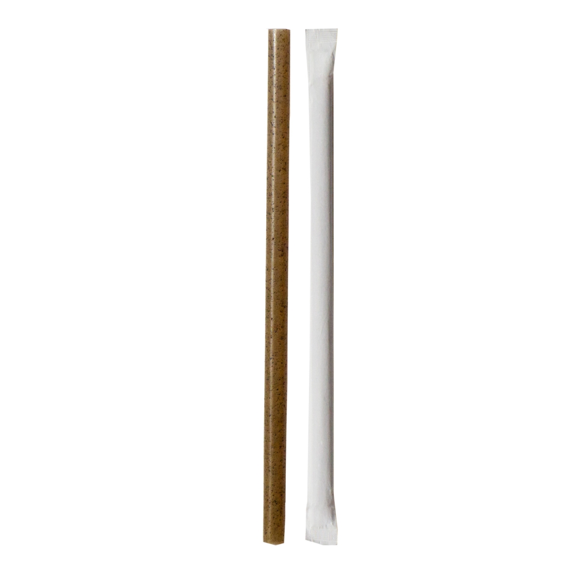 Picture of Packnwood 210CHCO14CW 0.2 x 5.7 in. Compostable Wrapped Coffee Ground Cocktail Straw - 3000 Piece