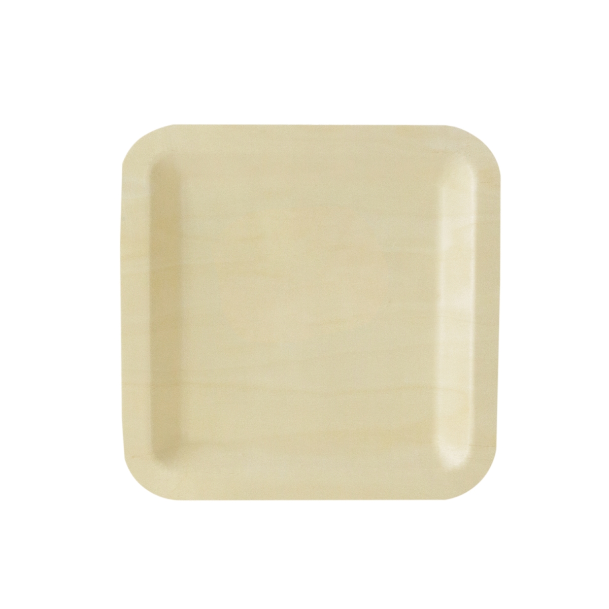 Picture of Packnwood 210BBA2121 8.15 x 8.15 x 1 in. Scandinavia Rectangular Wooden Tray - 200 Piece
