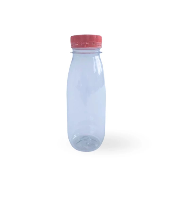Picture of Packnwood 210BOUT253 2.2 x 5.9 in. 8.5 oz Round PET Bottle with Orange Cap, Transparent - 270 Piece