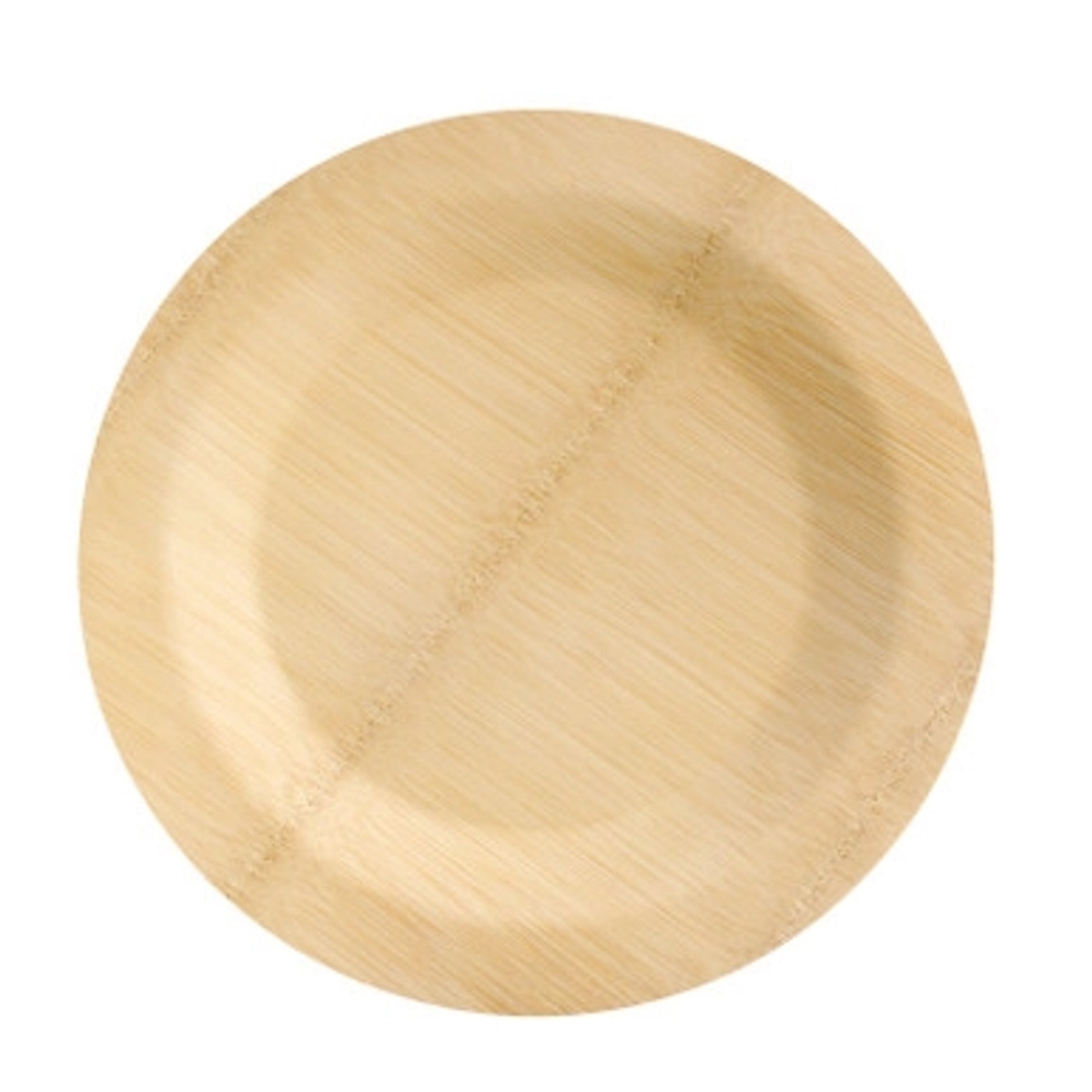 210BVNER9RD2 9.1 x 0.7 in. Bamboo Veneer Round Plate - 100 Piece