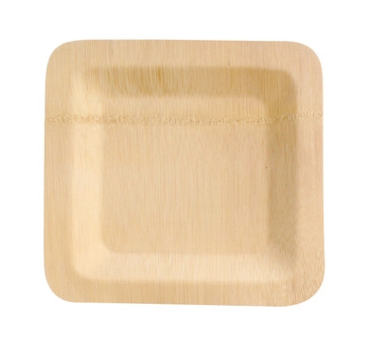 210BVNER9SQ2 9.1 x 9.1 x 0.7 in. Bamboo Veneer Square Plate - 100 Piece