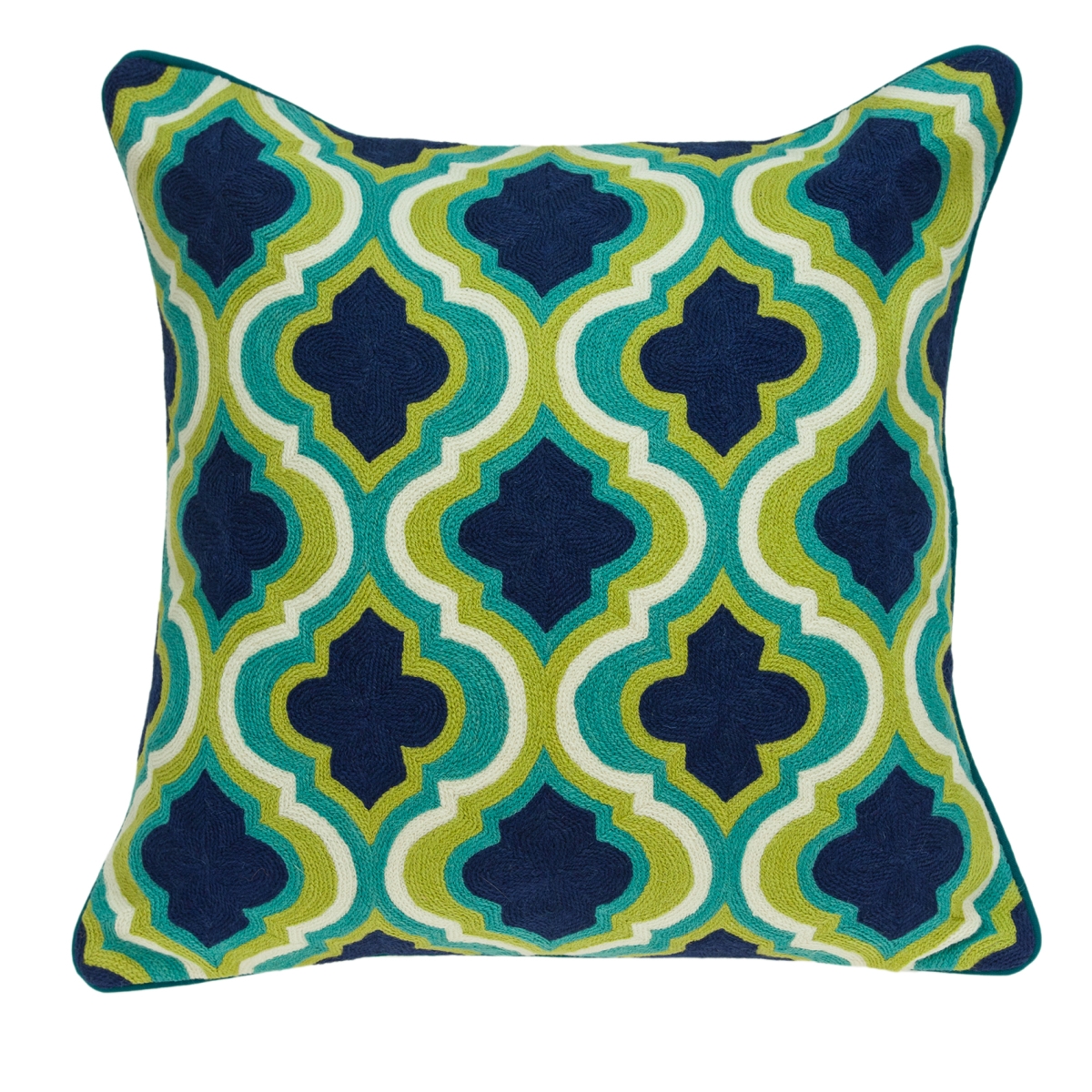 PILA11028P Muja Multi Color Square Traditional Pillow Cover with Poly Insert - 20 x 20 x 7 in.
