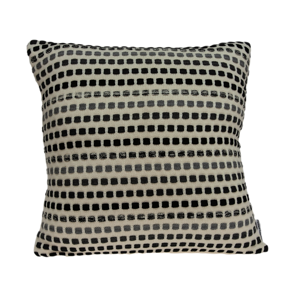 PILB11031P Zanti Tan, Grey & Black Square Transitional Pillow Cover with Poly Insert - 20 x 20 x 7 in.