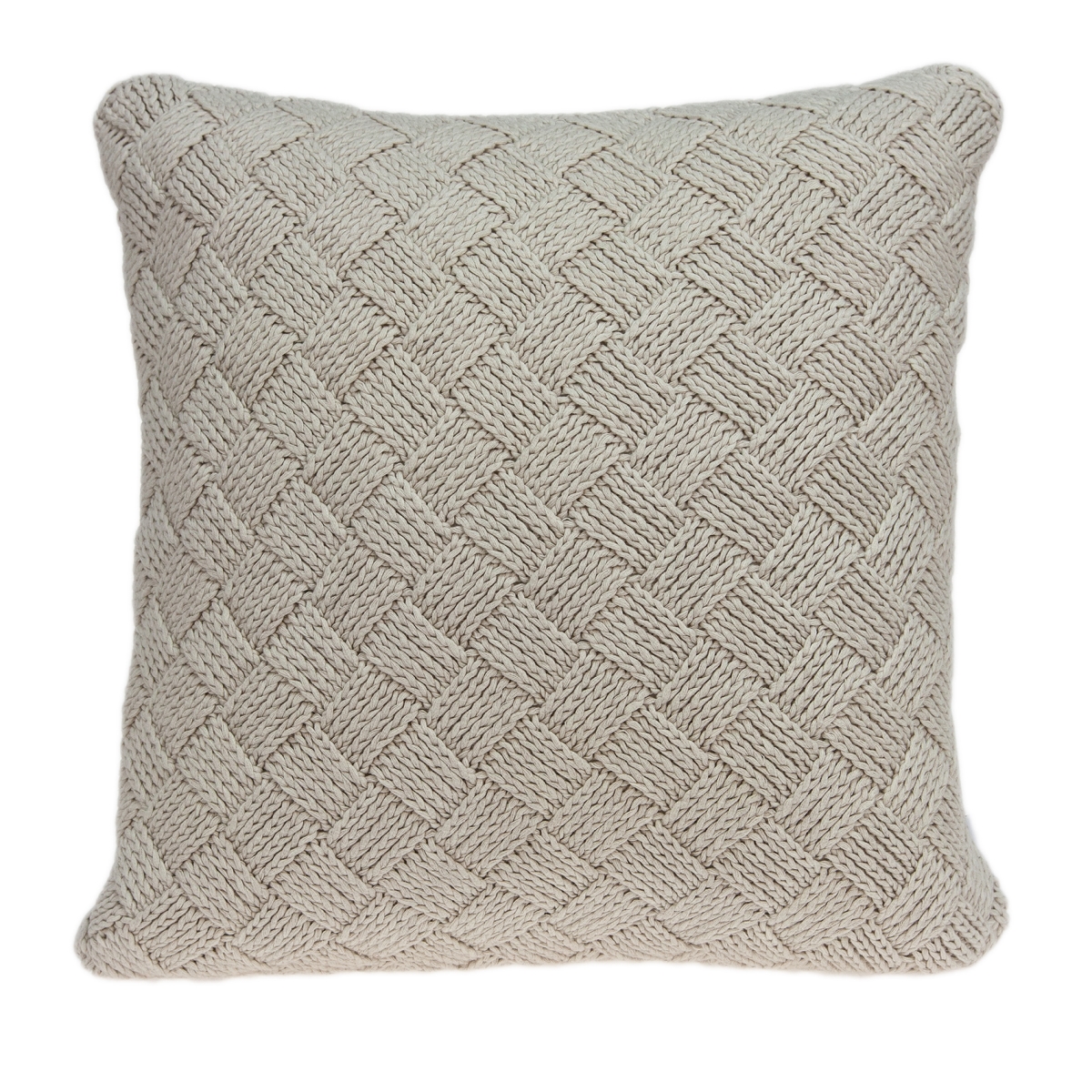 PILB11032P Aldo Beige Square Transitional Pillow Cover with Poly Insert - 20 x 20 x 7 in.
