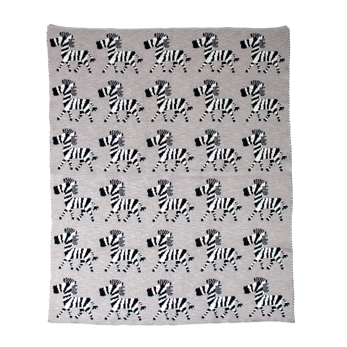 32 x 40 in. Zara Transitional Knitted Baby Blanket, Grey
