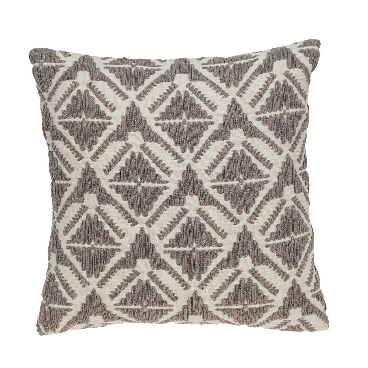 Karim Transitional Beige Throw Pillow