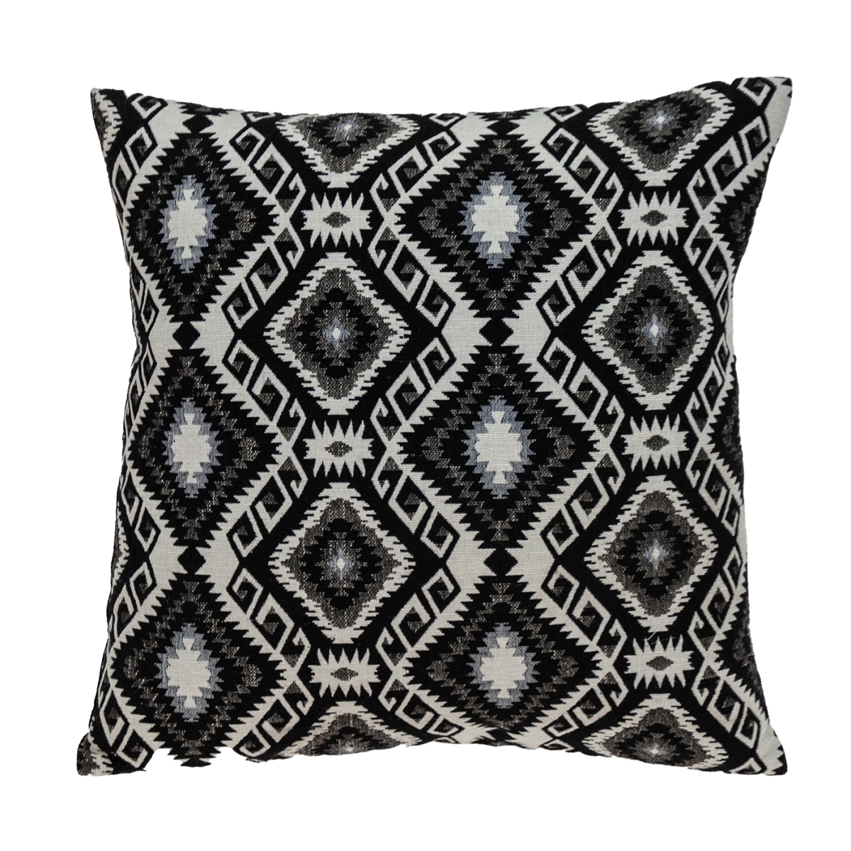 Habib Transitional Black Throw Pillow