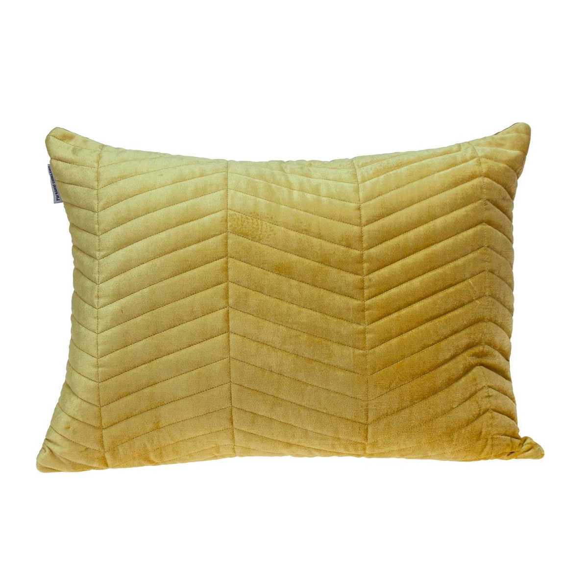 Somin Transitional Yellow Rectangle Throw Pillow