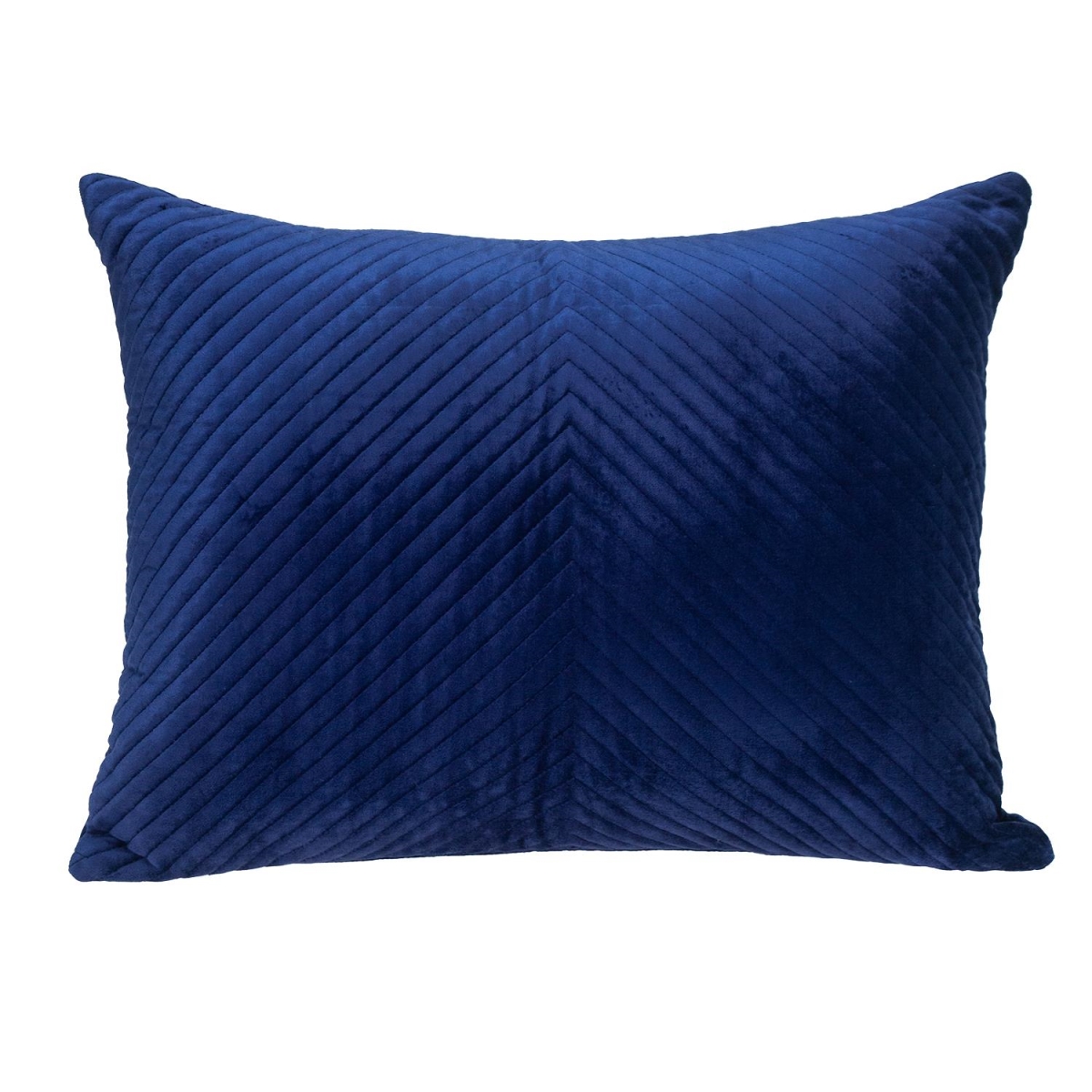 Miki Transitional Blue Rectangle Throw Pillow