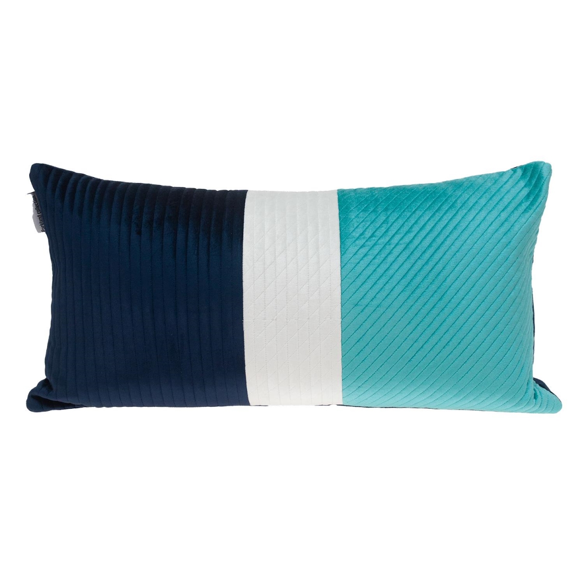 PILL21245P Hiro Transitional Navy Rectangle Throw Pillow