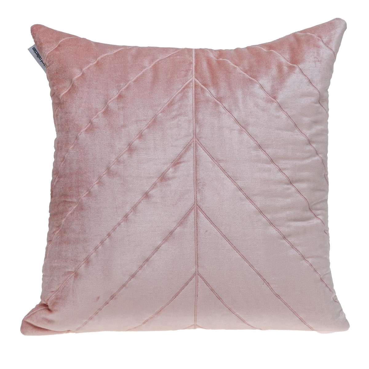 Tobyn Transitional Pink Square Throw Pillow