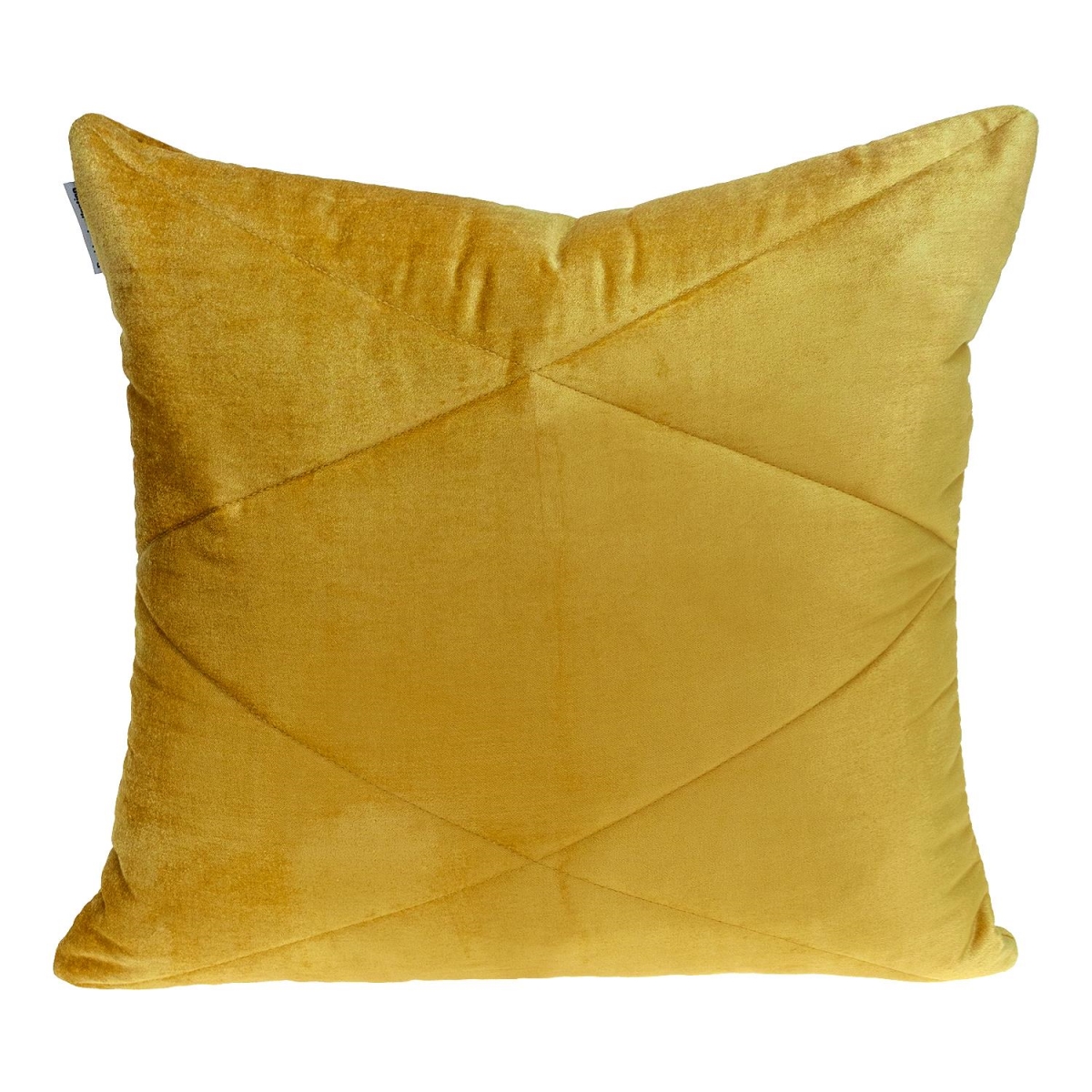 Koko Transitional Yellow Square Throw Pillow