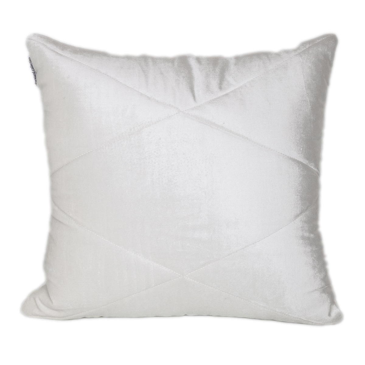 Koko Transitional White Square Throw Pillow