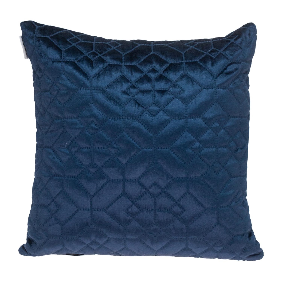 Sora Transitional Navy Square Throw Pillow