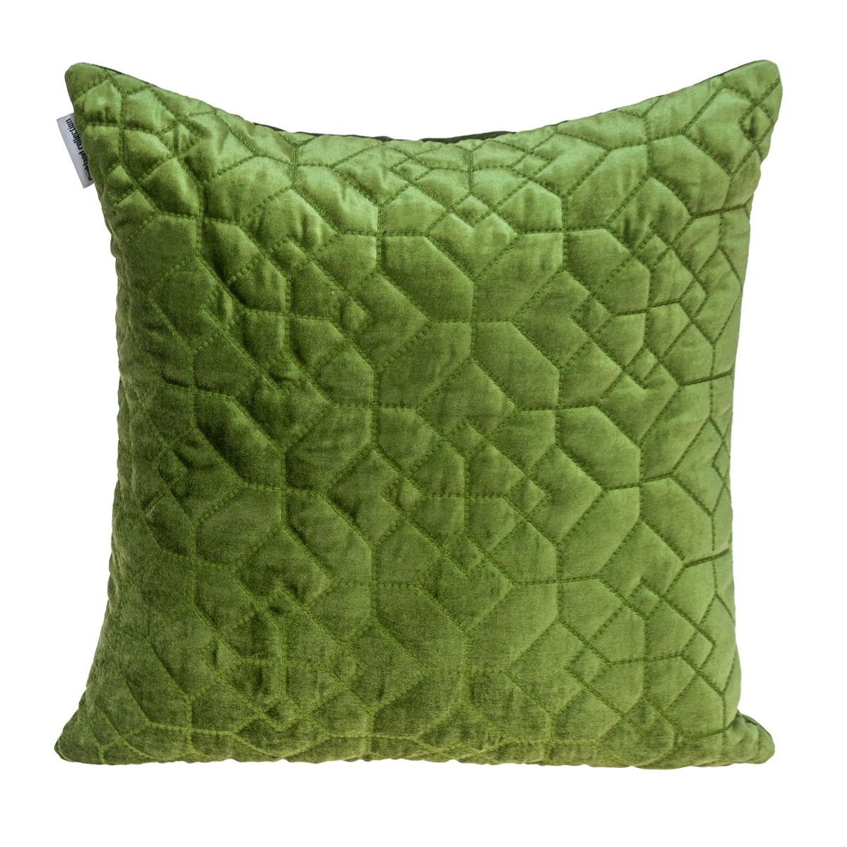 Sora Transitional Olive Square Throw Pillow