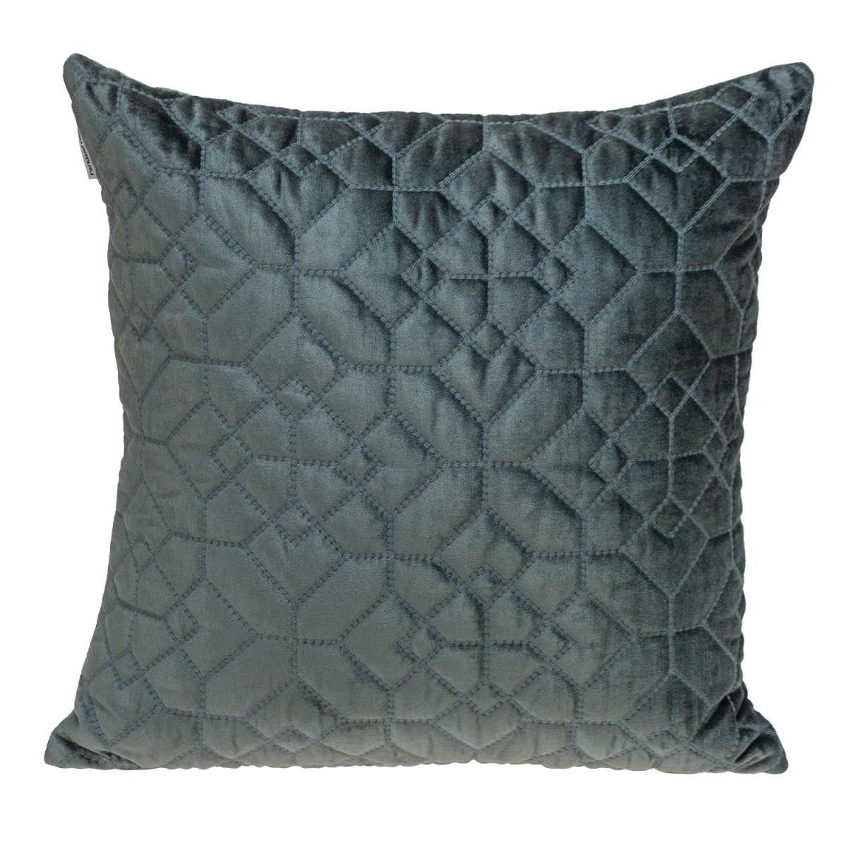 Sora Transitional Gray & Charcoal Square Throw Pillow