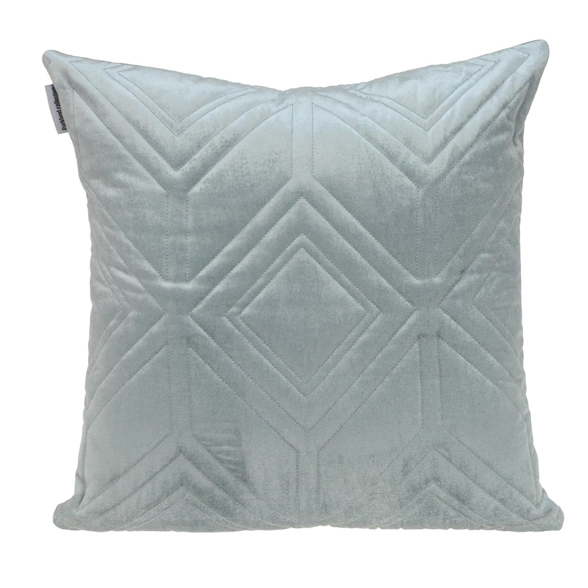 Reta Transitional Gray Square Throw Pillow